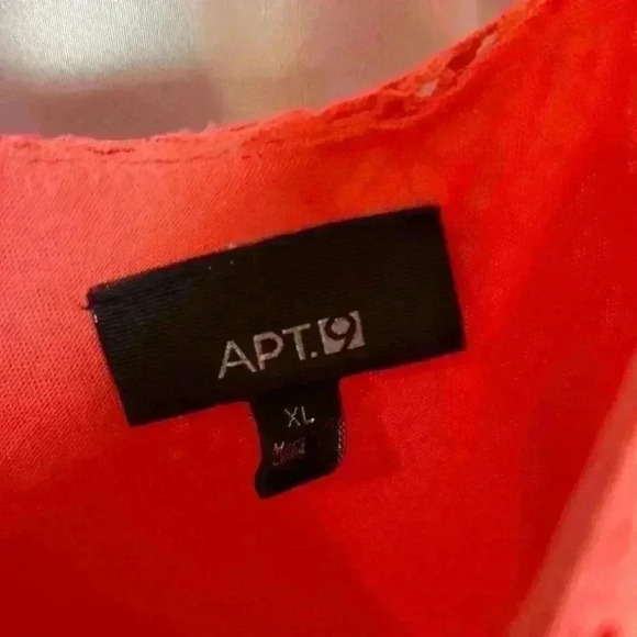 Apt 9 Beach Coverup or Lined Sundress (Orange) Size XL - Picture 3 of 7